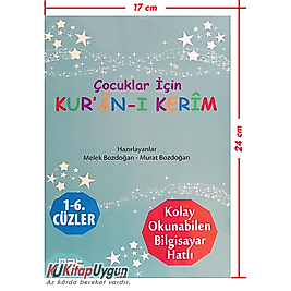 Çocuklar İçin Kur'an-ı Kerim 1- 6. Cüzler - 6 Kitaplık Set